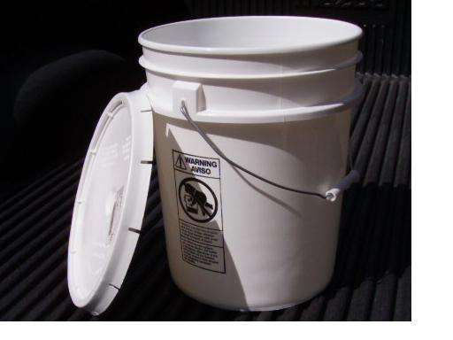 bucket or round wastepaper basket