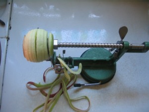 Apples and the ribbon of skin