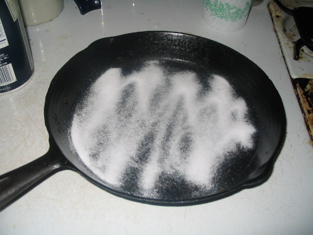 Easily Clean Your Cast-Iron Skillet With Salt And This Trick