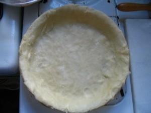Pie Crust ready to fill