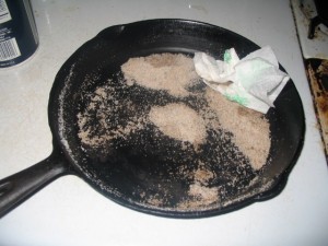 Cleaning Cast Iron with Salt
