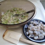 Adding Shrimp to Egg Foo Young