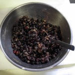 Serviceberries, sugar and spices