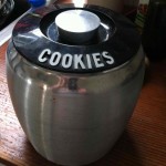 Kromex spun aluminum Cookie Jar Canister